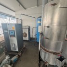 Compressor da marca ATLAS COPCO | Compressor da marca GNUTTI | Depósito de ar comprimido, secador de ar comprimido e central de aspiração