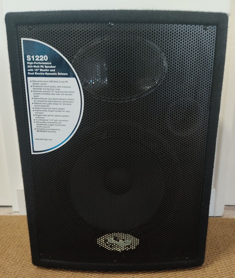 Conjunto de combo amplificador + 2 colunas altifalante 