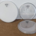 Conjunto de Drumheads • RMV • LP Aspire • Premier • Evans 