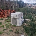 Material de Escritório | Compressor e respetivo depósito de ar | Unidades exterior de AC| Esquadrejadora| Orladora e Multifuradora de 3 cabeças - Penamaior 