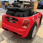 •	Carro elétrico para criança, réplica de MINI da cor vermelha 